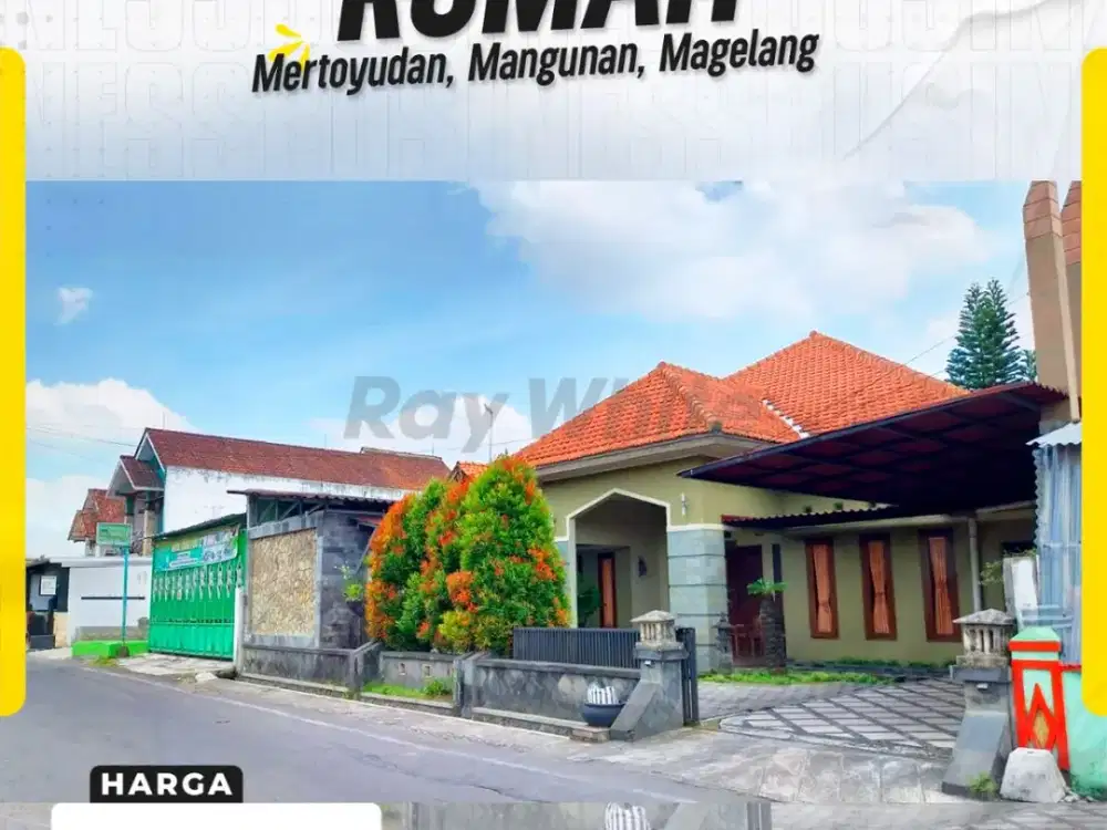 Rumah Mewah Klasik Modern Muka Lebar Hadap Timur Nyaman di Jl. Mantenan Mertoyudan Magelang