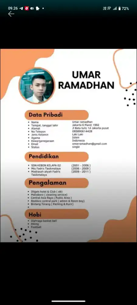 Cari pekerjaan harian