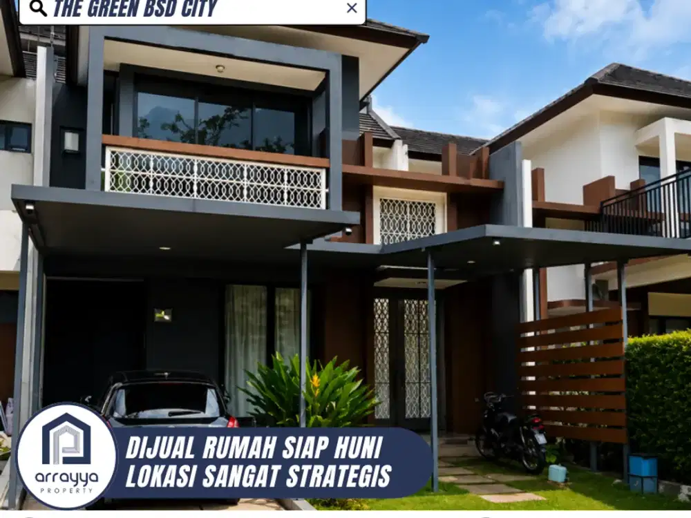 RUMAH SECOND 2 LANTAI LINGKUNGAN SANGAT NYAMAN SIAP HUNI DI THE GREEN BSD CITY (ENB407