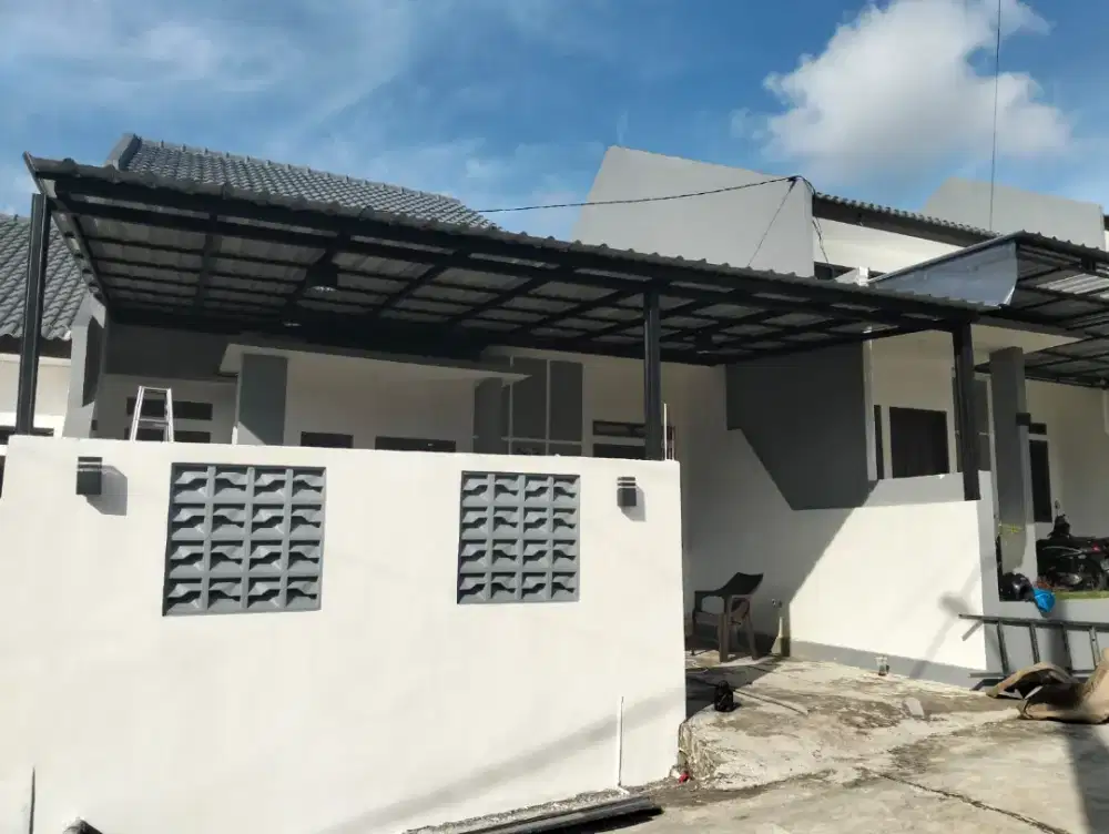 Kanopi bajaringan cat minimalis