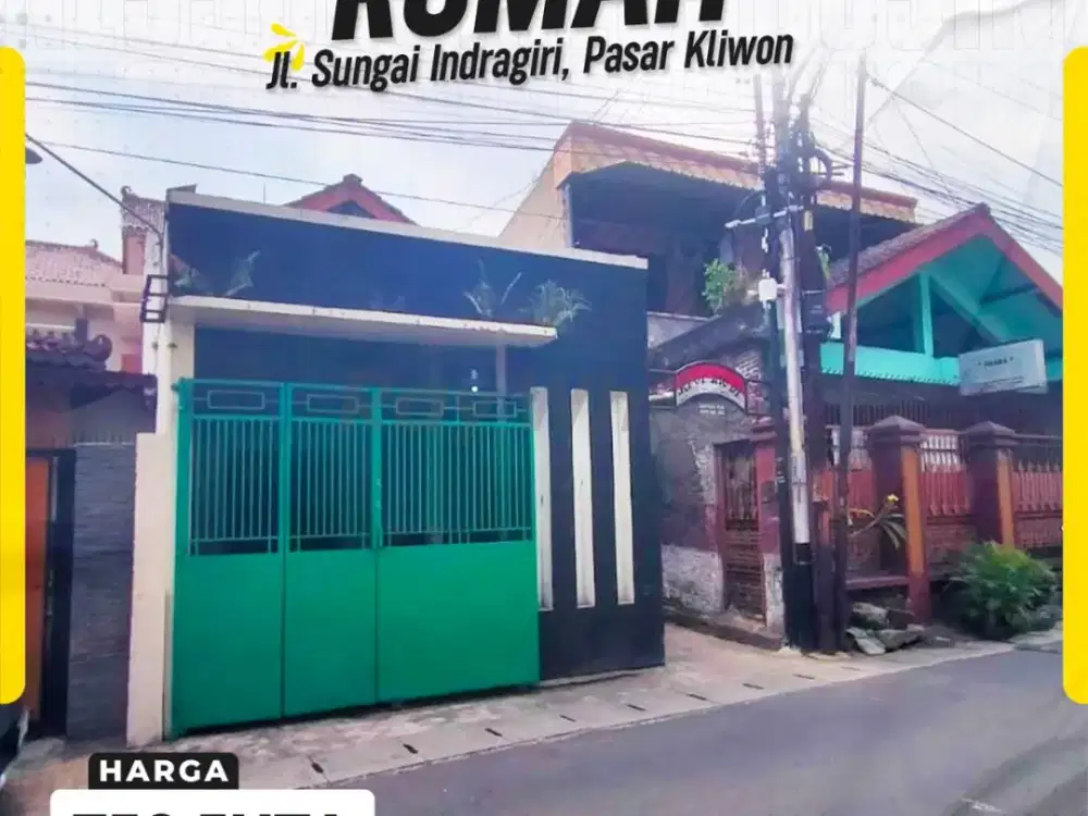 Rumah Tinggal Minimalis Siap Huni Lebar Depan 6m Hadap Selatan Strategis di Jl. Sungai Indragiri Sangkrah Pasar Kliwon Surakarta