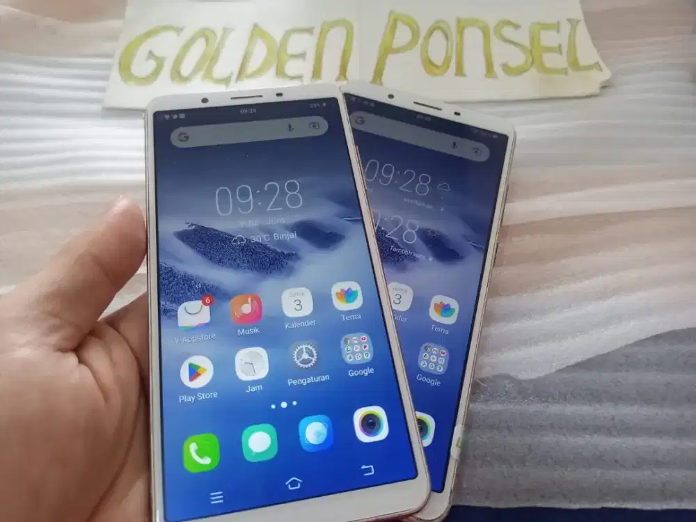 Vivo Y71 Ori 32Gb/Ram3Gb.4G-Golden Ponsel