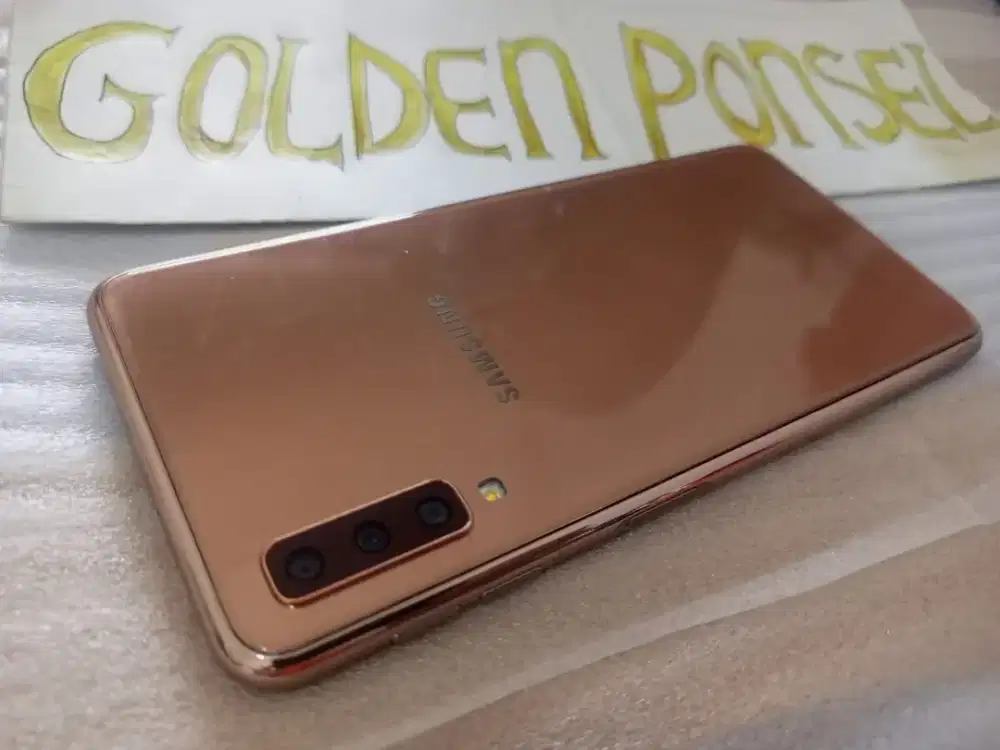 Samsung A7 Gold Specual Edisi.128Gb/Ram6Gb.Perfect-Golden Ponsel