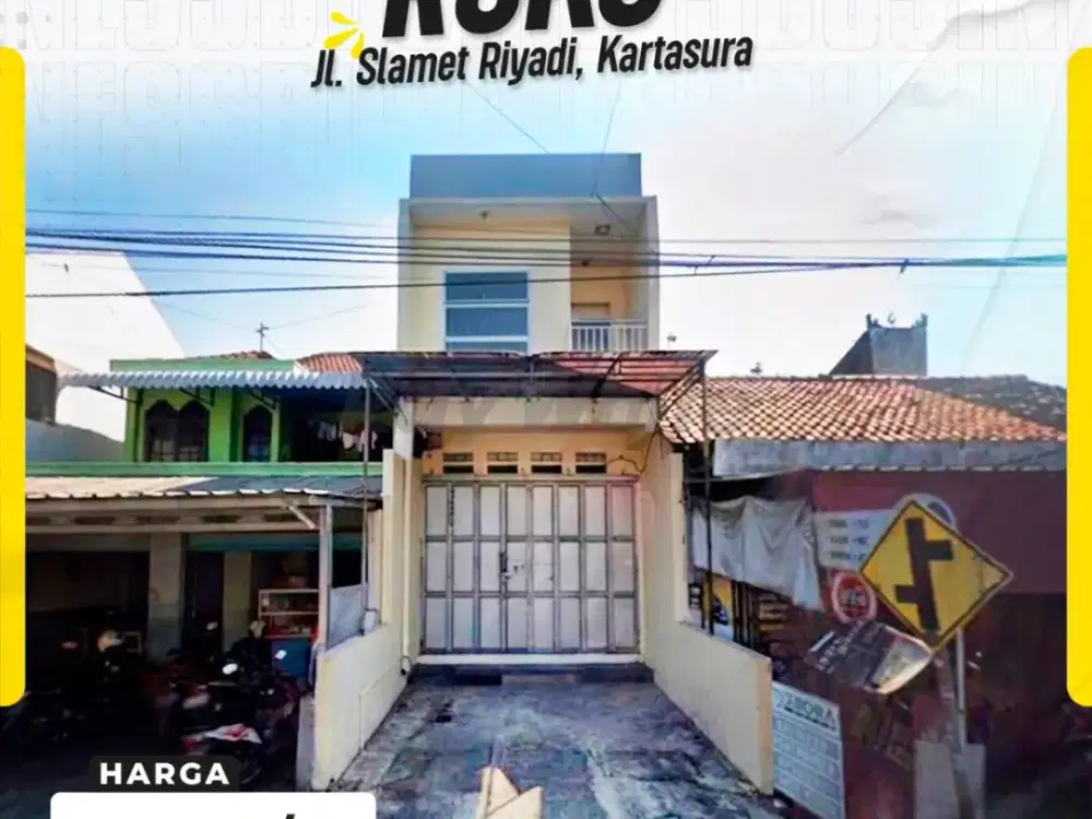 Disewakan Ruko Strategis Siap Usaha Pinggir Jalan Raya Utama di Koridor Protokol Jl. Slamet Riyadi Kartasura Sukoharjo
