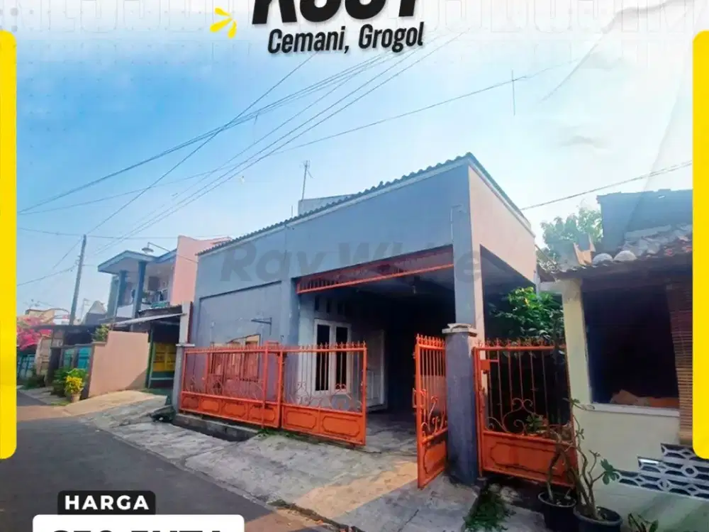 Dijual Rumah Kost Aktif Prospektif 11 Kamar Lebar Depan 9m Hadap Timur di Gang Merpati Ngruki Cemani Grogol Sukoharjo