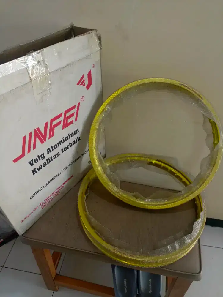 Velg Jinfei Ring 17-140 Rata Depan Belakang Kondisi Baru