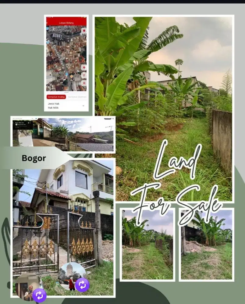 Dijual Tanah Luas 217 M2, Tanpa Perantara