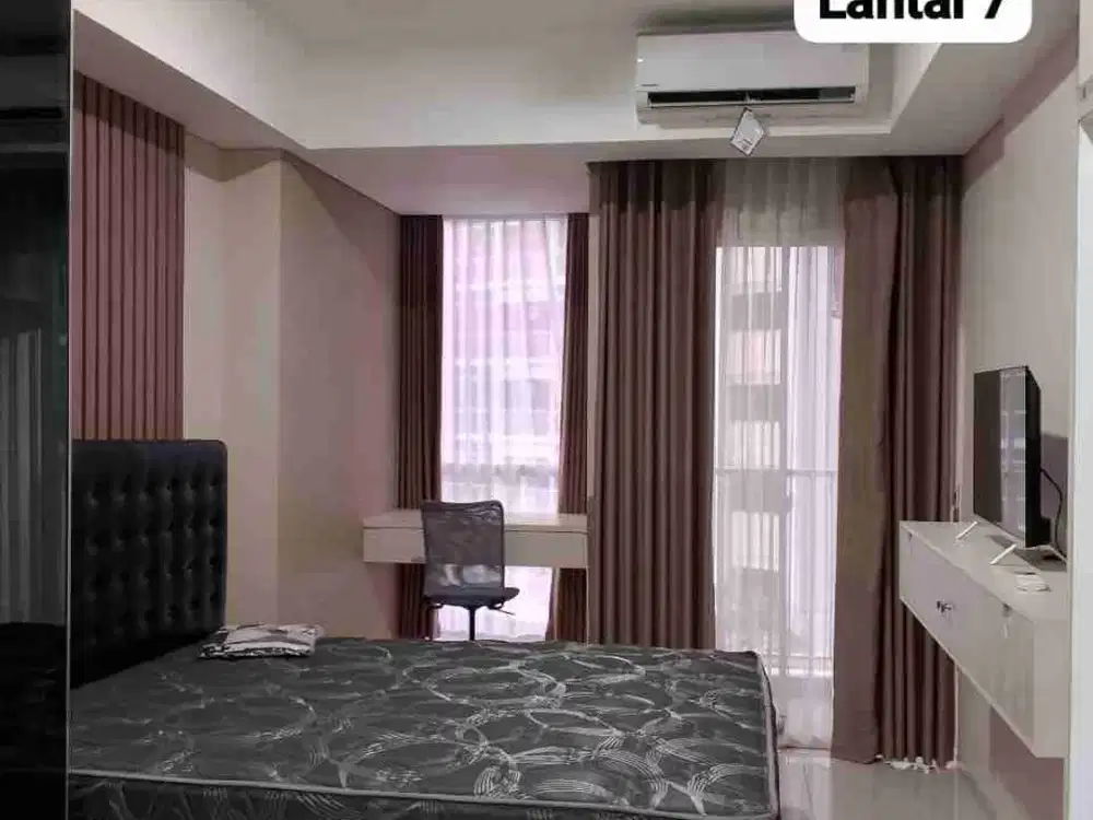 Apartment Pacific Garden, Studio, lantai 7 TC, furnish, view pool, pinang, panunggangan, Tangerang..
