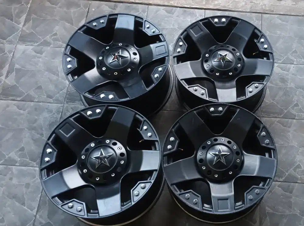 Velg offroad alto Rockstar R16 PCD 5X114 Lebar 8, Mulus