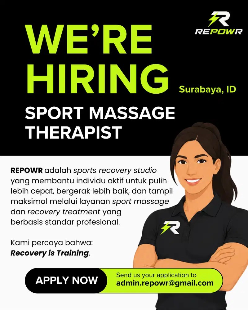 LOWONGAN SPORT MASSAGE THERAPIST
