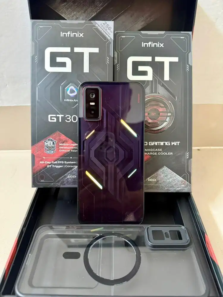 Infinix GT 30 Pro Gaming Kit ram 8/258 Warna Black Flare