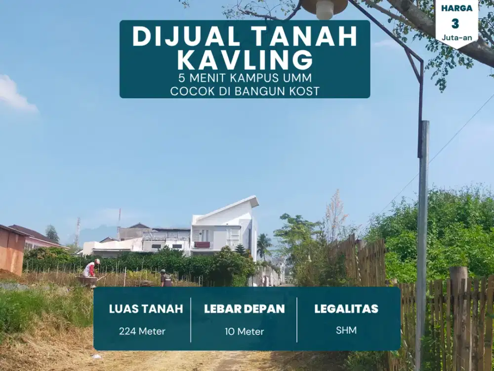 Akses 2 Mobil Cocok Dibangun Rumah 5 Menit Kampus ITN Malang SHM