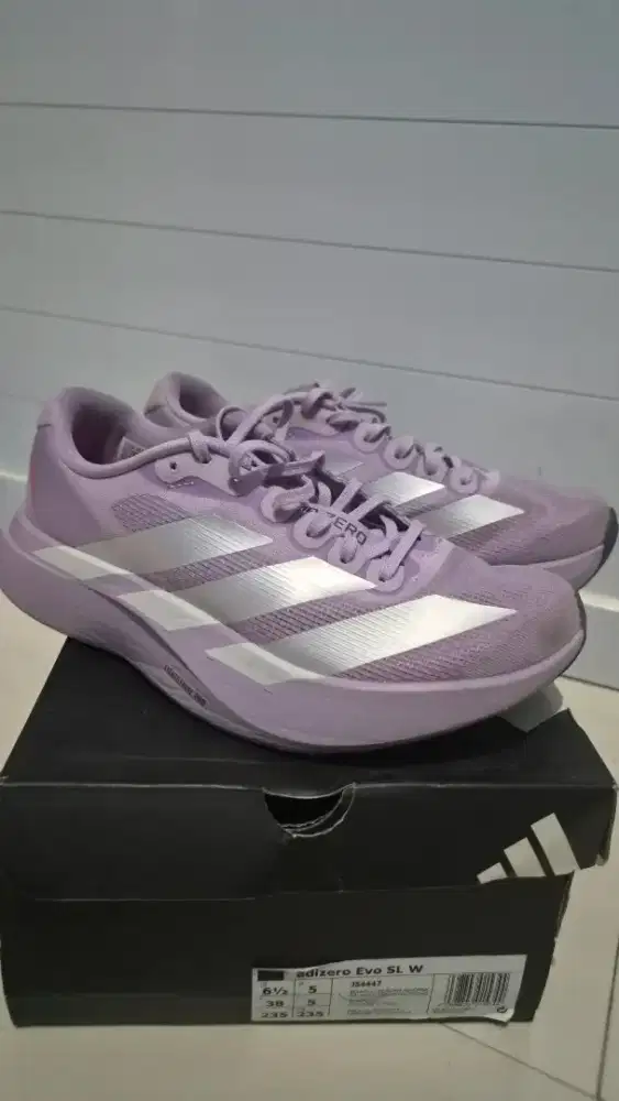Adidas Adizero Evo SL Original Wanita Size 38 Like New Full Box