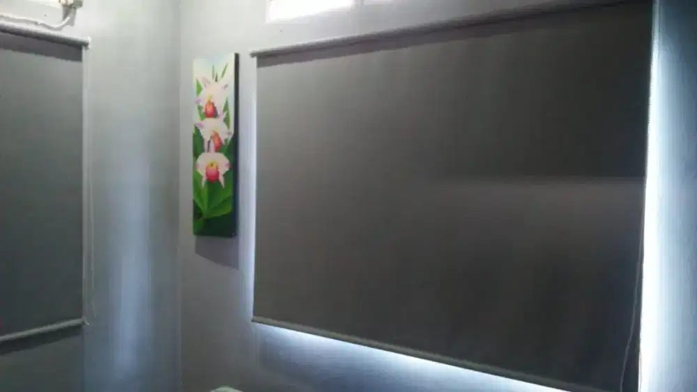 Tirai jendela murah model roller blind COD