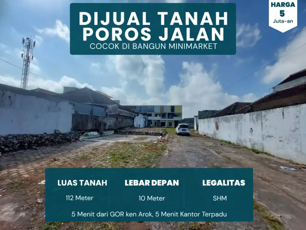 Akses 2 Mobil Cocok Dibangun Minimarket SHM