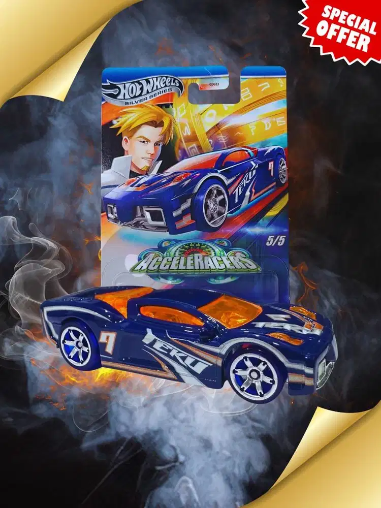 Hot Wheels Revert Acceleracers Blue 2025 Silver Series Diecast Mainan