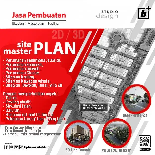Jasa Buat Siteplan/ Masterplan/ Kavlingan