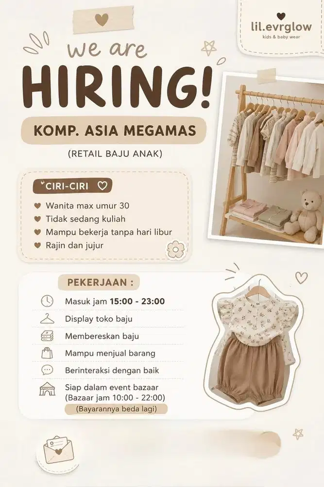 DICARI KARYAWAN YG SERIUS BEKERJA