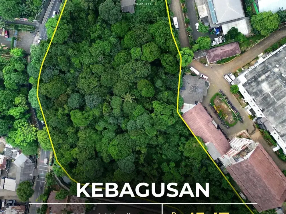 For Sale Cocok untuk Rumah Sakit, Dekat Stasiun KRL, Hadap Selatan & Barat