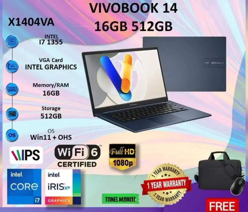 Promo Cashback hingga cicilan bunga 0% Asus Vivobook 14 i7 di KLA  nih