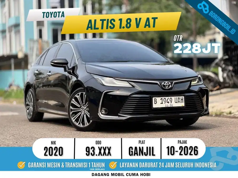 Toyota Altis 1.8 V AT Hitam Metalik 2020