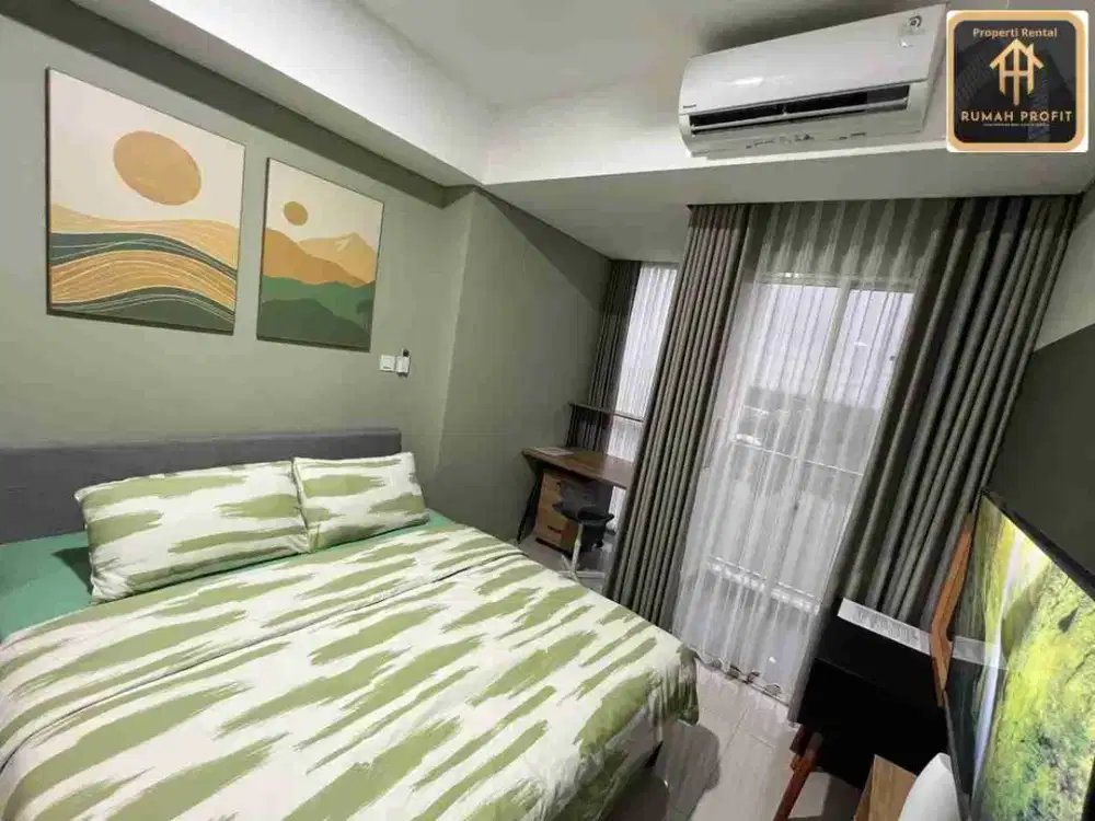 Apartment Pacific Garden, Studio, lantai 7 TC, furnish, view danau Alsut, Pinang, Panunggangan, Tangerang..