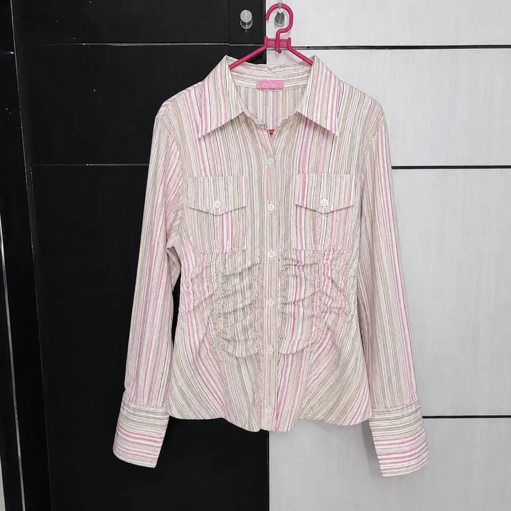 Kemeja Salur katun