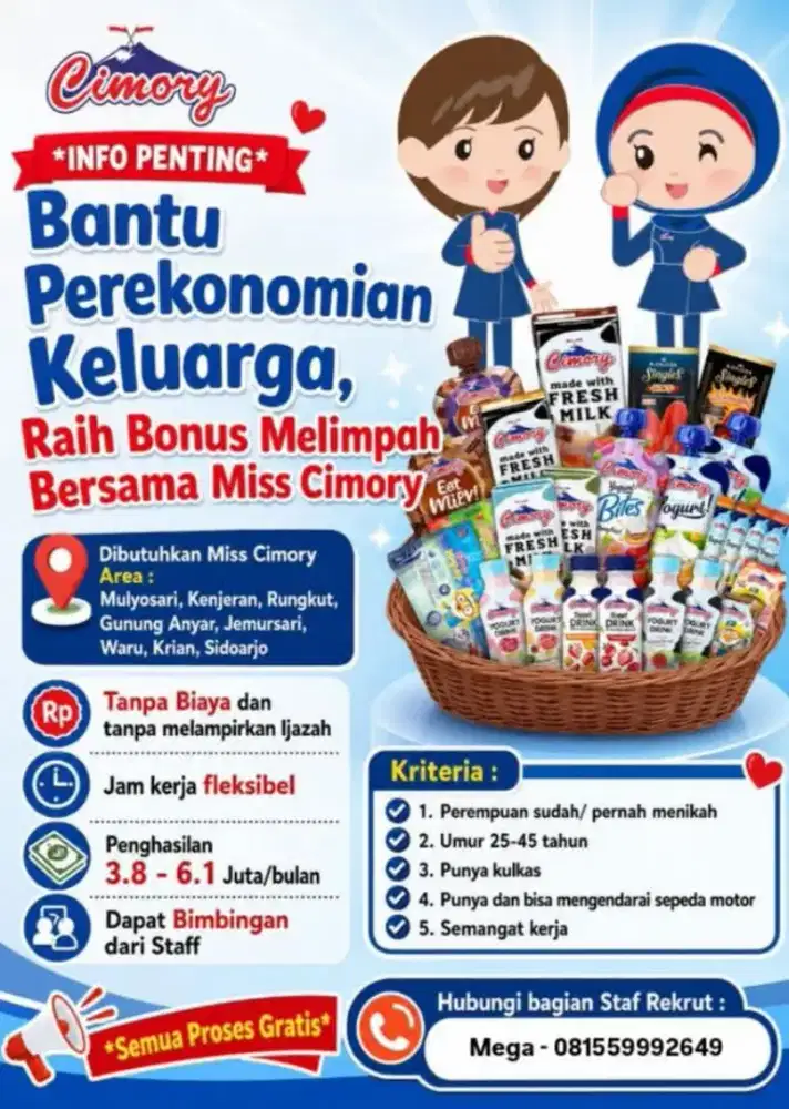 LOWONGAN PEKERJAAN MISS CIMORY