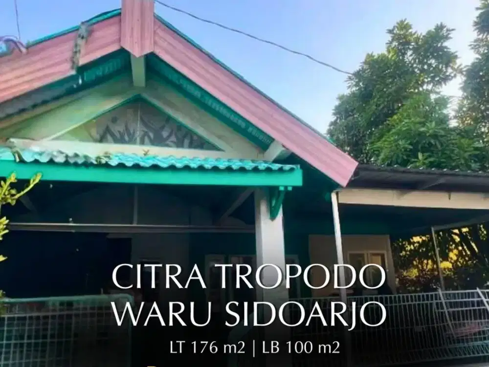 Jual murahhhh rumah di Citra Tropodo Waru Sidoarjo Lokasi Strategis Hanya 5jutaan per meter
