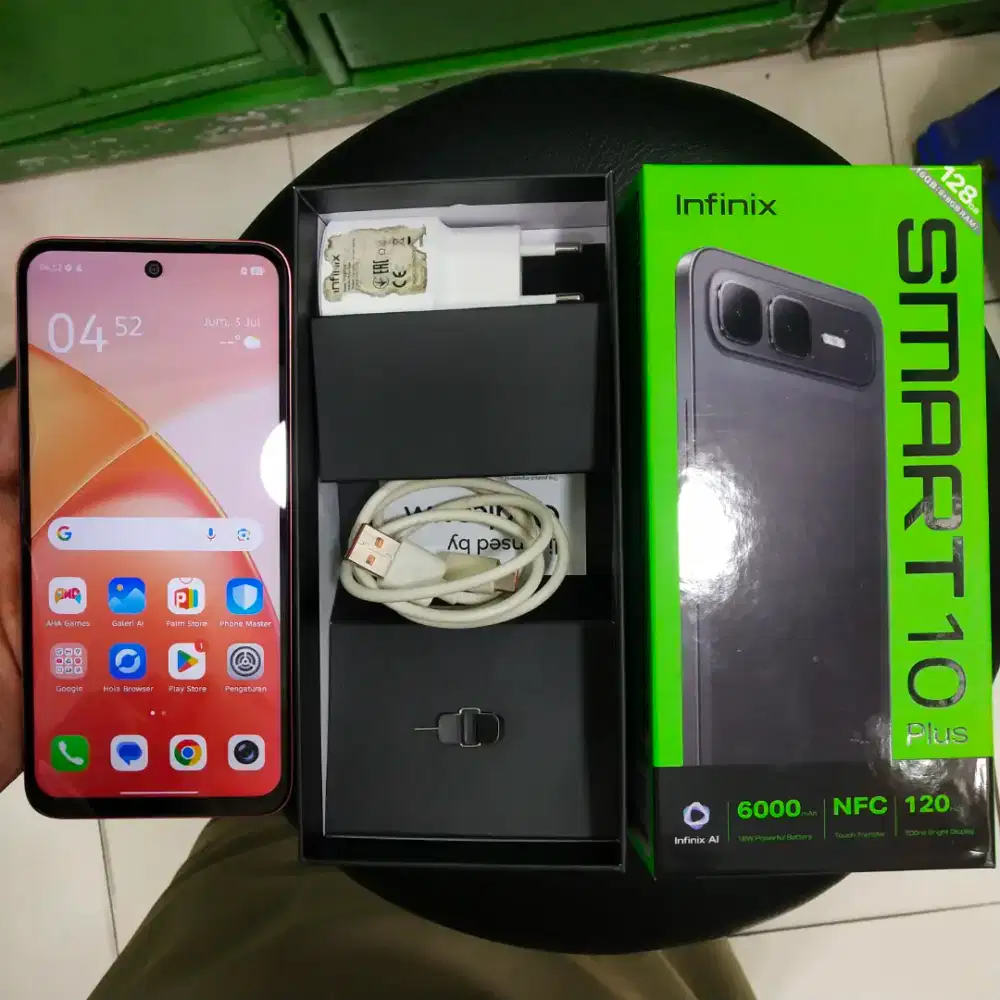 Second Infinix smart 0 plus ram 8+8 /128 fullset ORI mulus,no minus