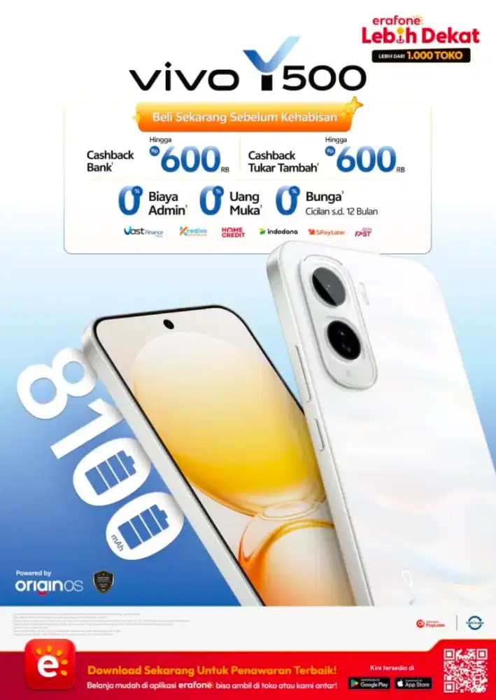 READY TERBARU VIVO Y500 8100 mAh