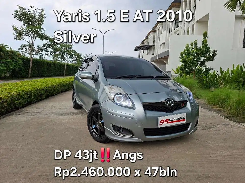 Yaris 1.5 E AT 2010 Silver Metalik jazz AT 2010 yaris AT 2011