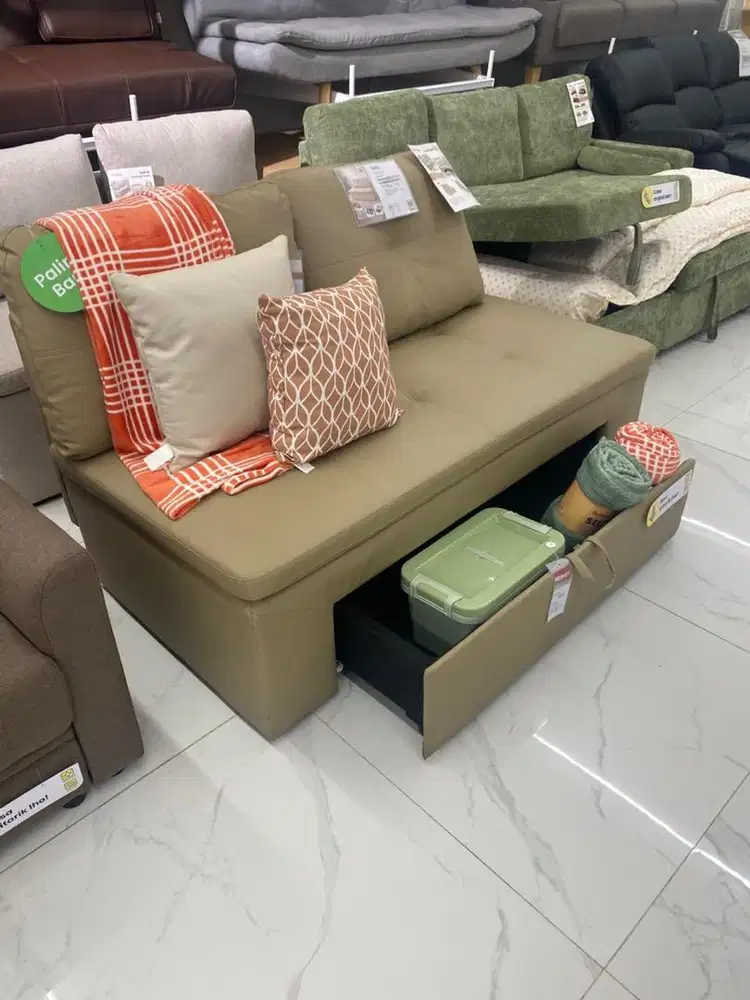 PROMO SOFA TOSHI 2 SEATER STORAGE SELMA