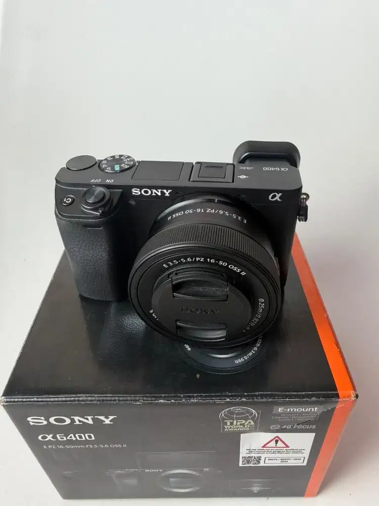 Sony A6400 Lensa kit 16-50mm oss Mark ii Fullshet Box mulus likenew