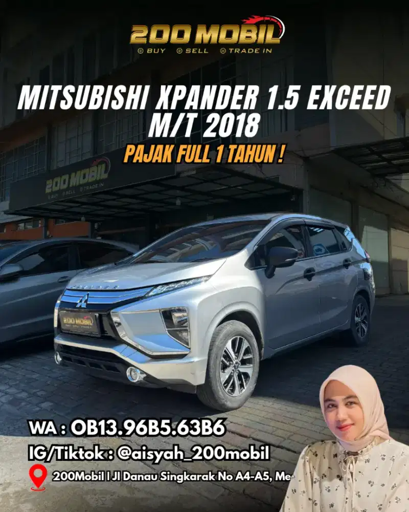 Mitsubishi Xpander 1.5 Exceed M/T 2018 Bensin