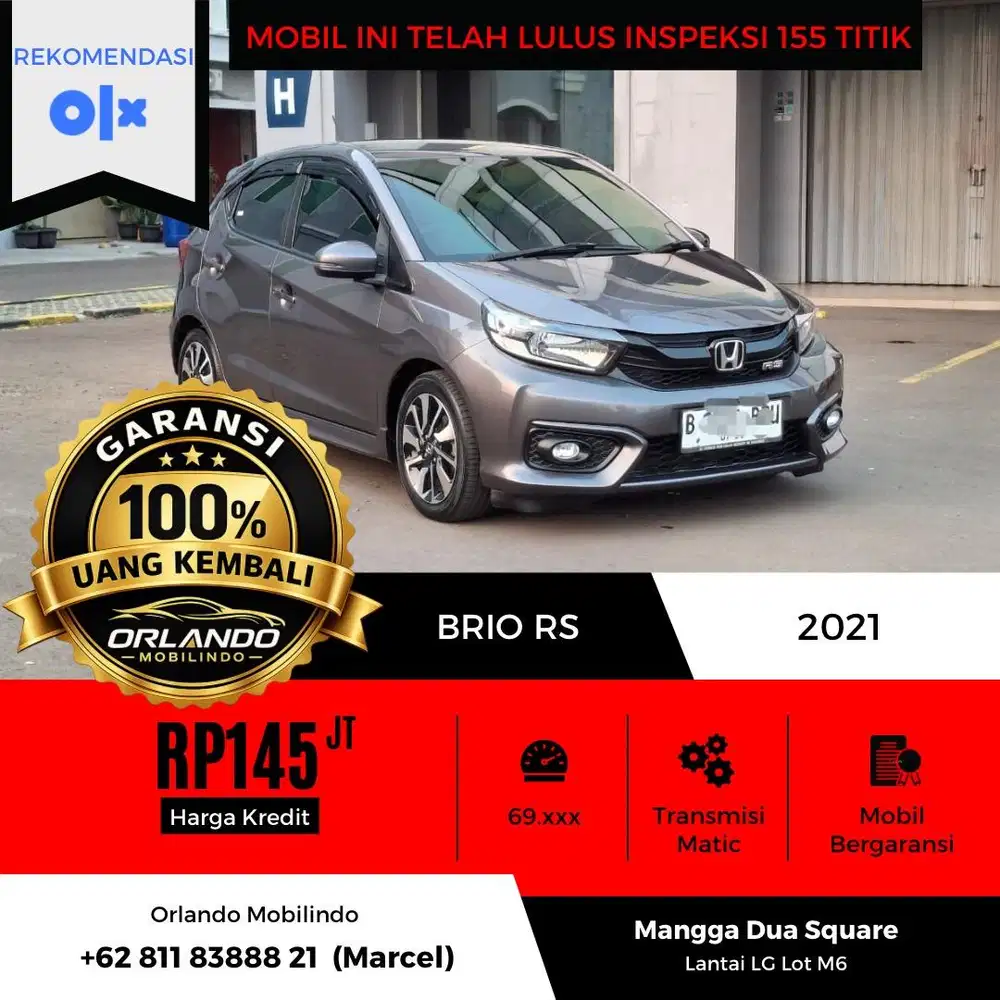 HONDA BRIO RS MATIC 2021/2022