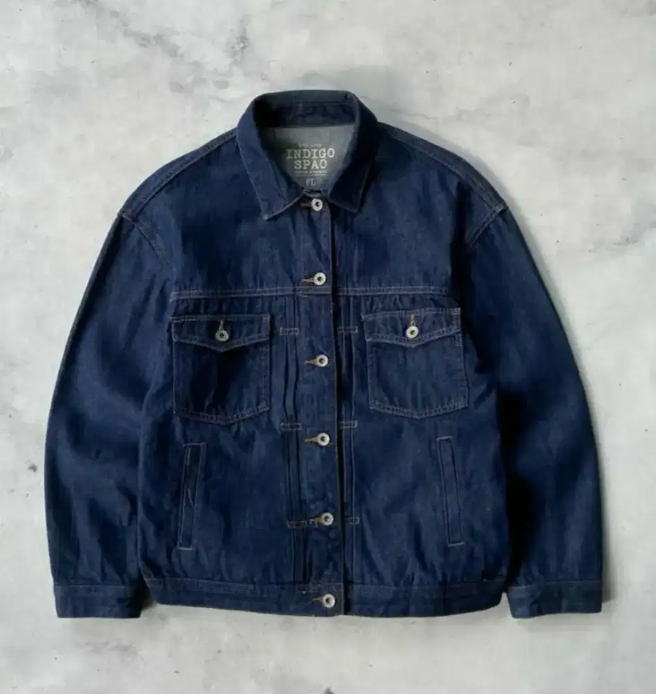 Jaket denim type II indigo spao
