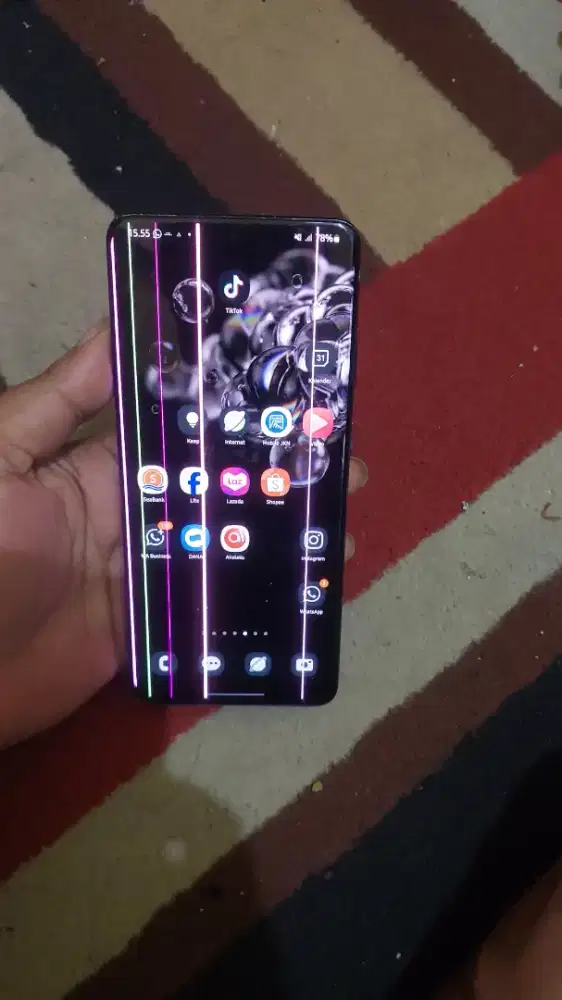 Samsung s20+ lcd garis (bisa tt