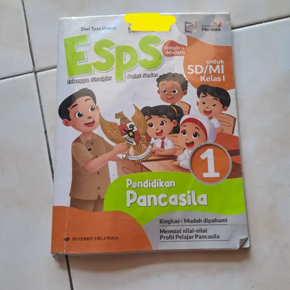 Buku ESPS Pancasila kelas 1 SD