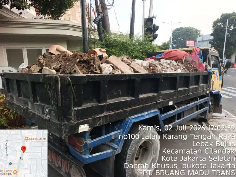 Jasa buang puing dan angkutan sampah