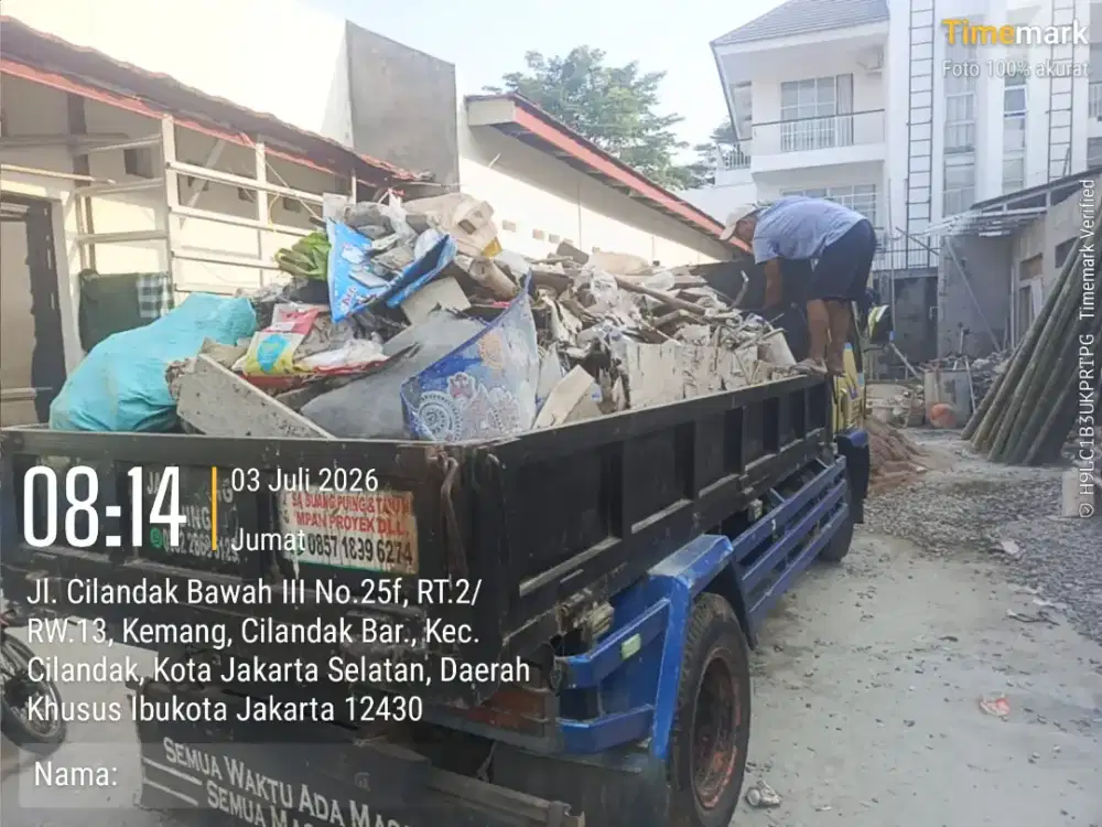 Jasa buang puing dan buanh sampah