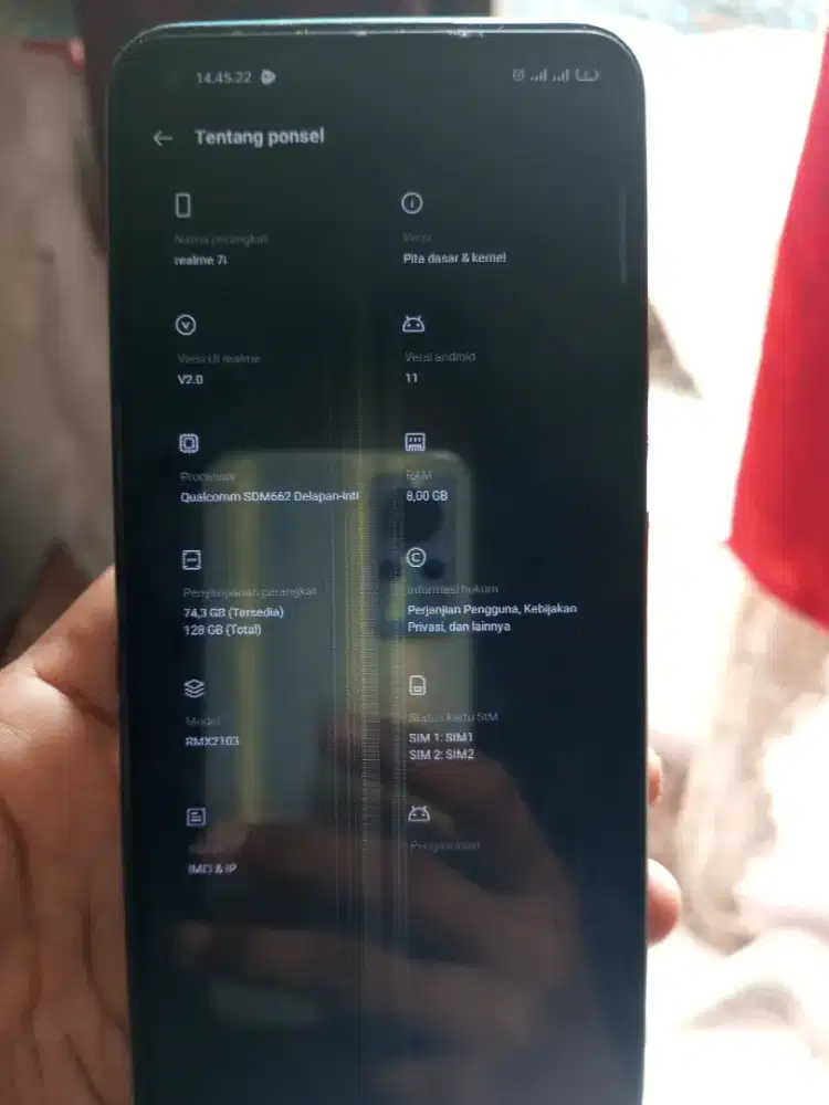 Realme 7i 8/128 + kabel type c no ORI