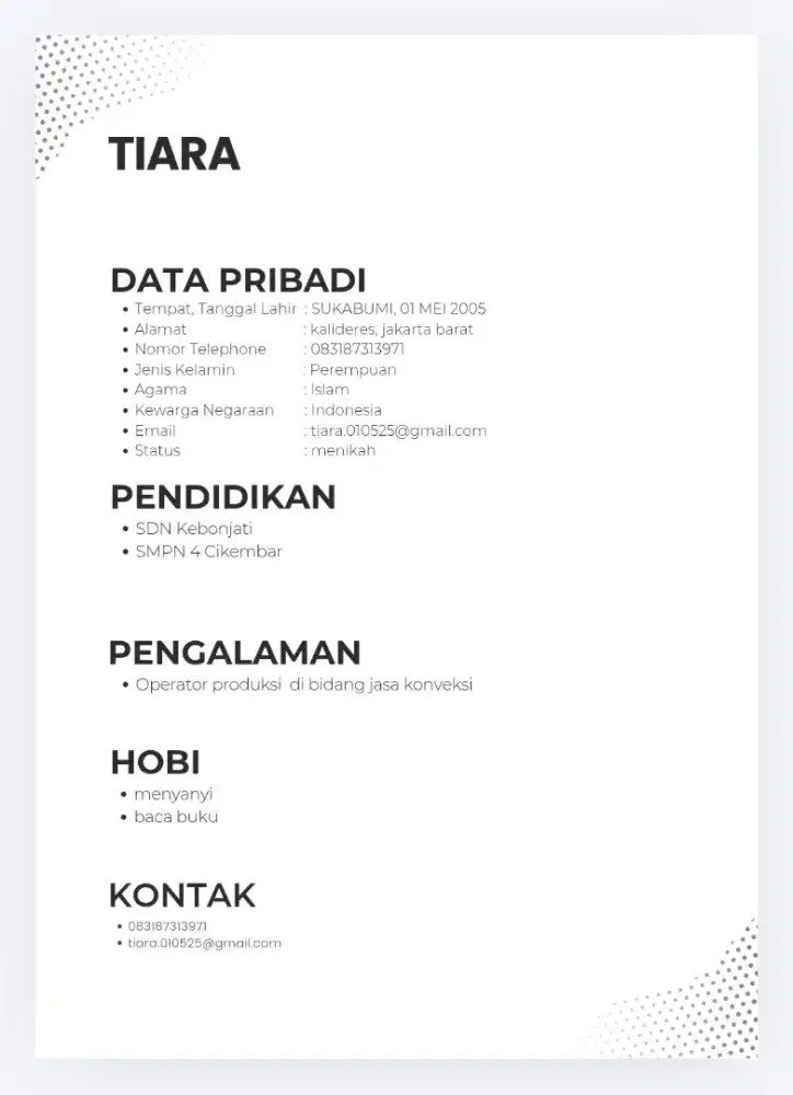 Cari pekerjaan daerah jakarta barat