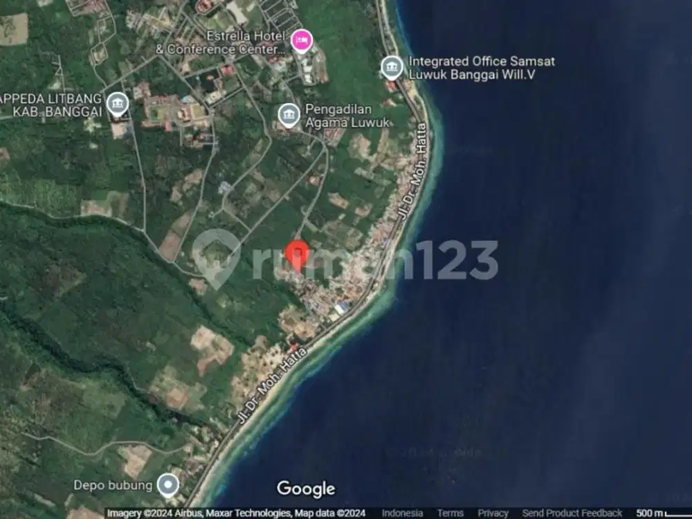 Harga TURUN: Tanah Dijual View Laut 330M2 ditengah Bukit Halimun,  dekat pantai, Luwuk - Banggai, Sulawesi Tengah