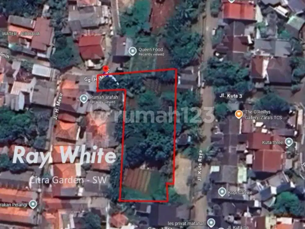 Tanah Dijual, LT 1628 (27X60), Daerah Limo, Sebelah Graha Cinere, Depok, Jawa Barat