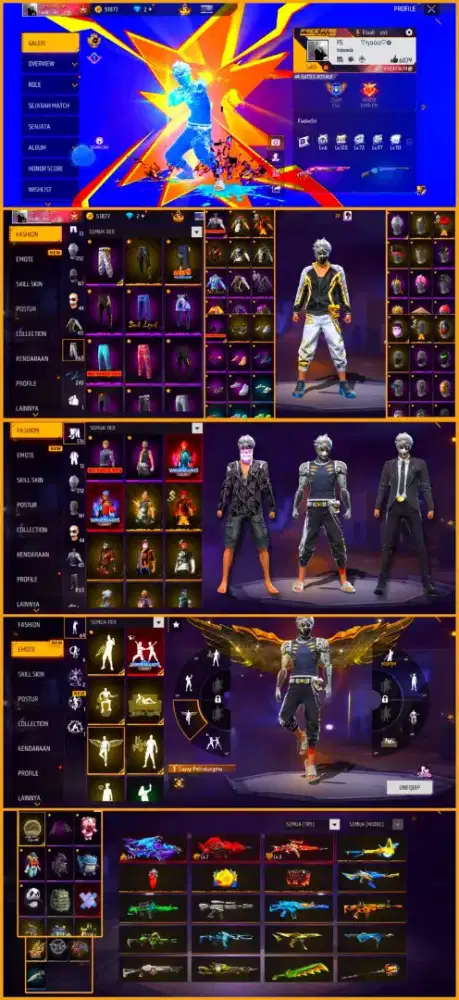 JUAL BELI AKUN FF AMANAH TEPERCAYA