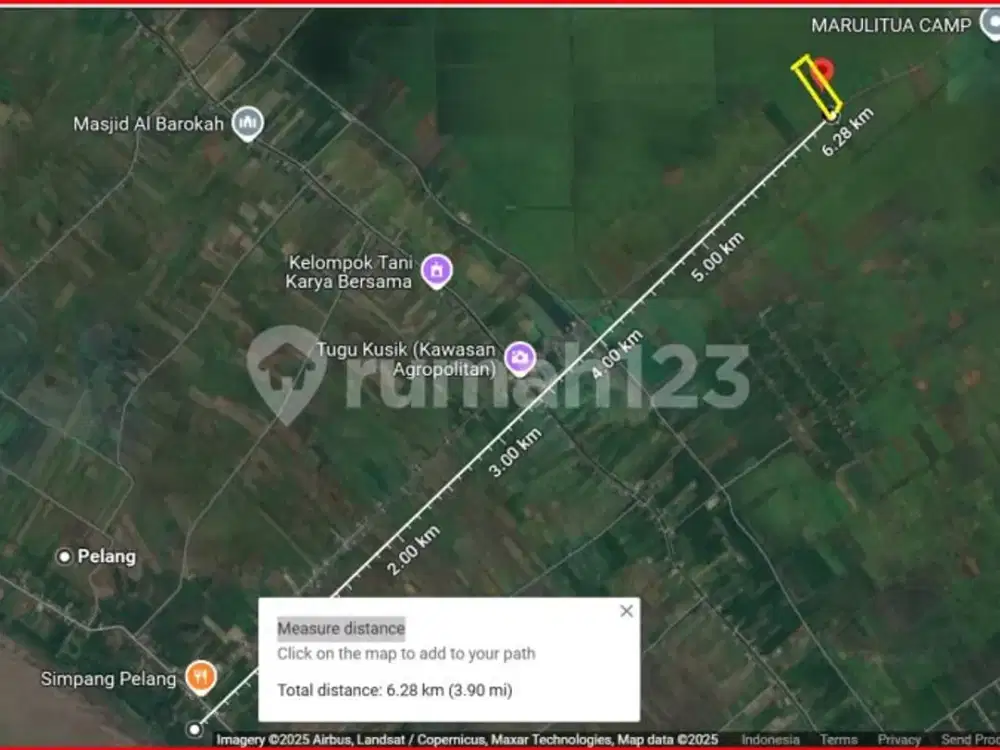 Harga Turun Tanah 2,2 Ha Dekat Keramaian KM 6, Jl Pelang Tumbang Titi, Akses ke Pedalaman Ketapang, Kal Bar,,