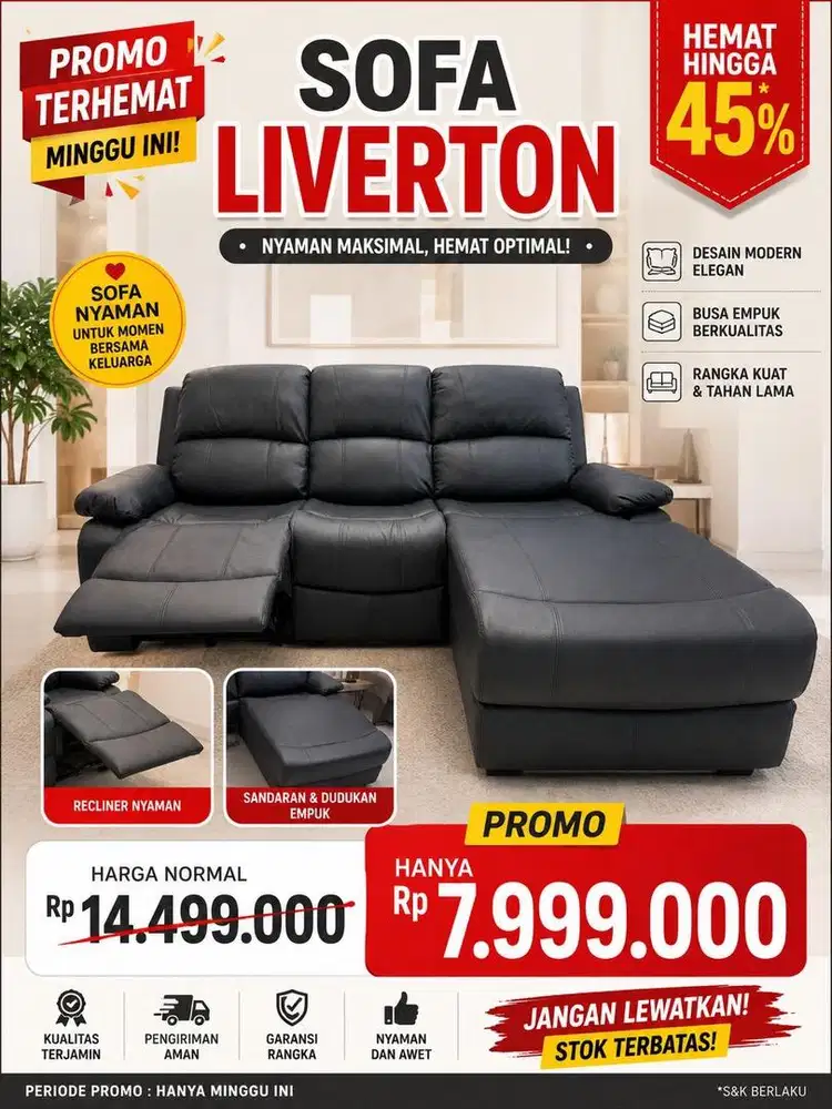 Promo Cicilan By Homecredit Sofa Liverton