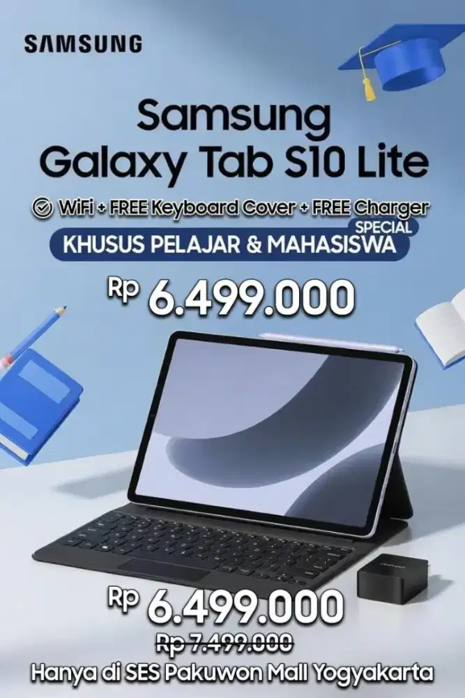 Samsung Tab S10Lite Promo Free Keyboard + Spen