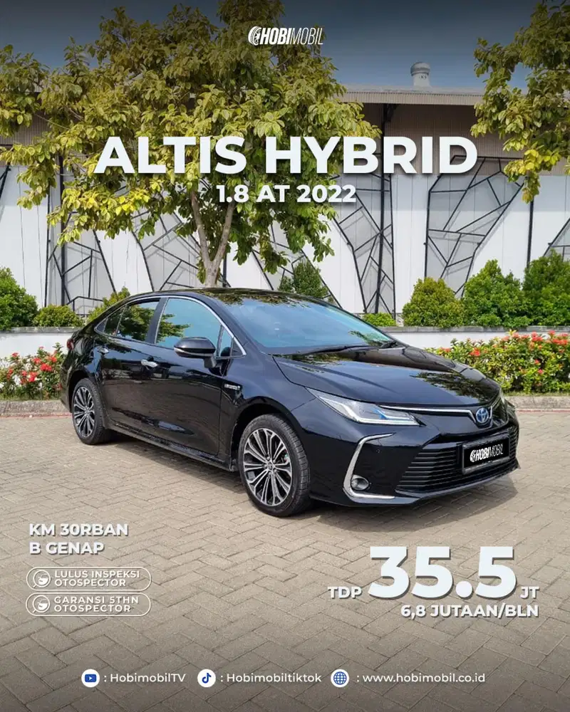 GARANSI MESIN 5 TAHUN Toyota Corolla Altis 1.8 v Hybrid 2020